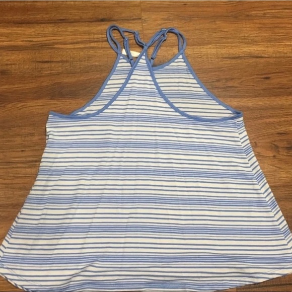 NWOT Forever 21 blue striped tank top size small - Picture 3 of 5
